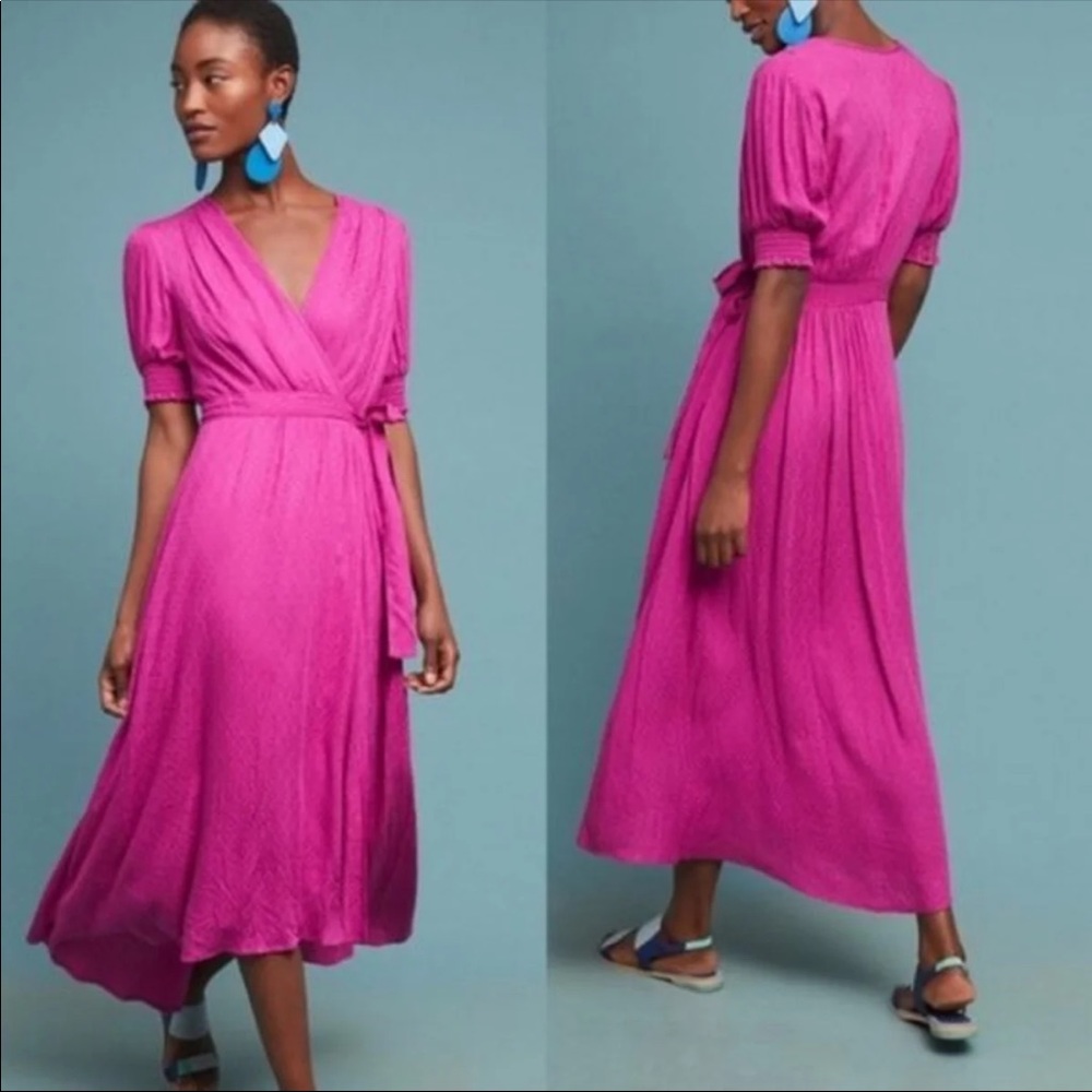 Anthropologie Maeve Breanna Faux Wrap Dress
